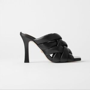 NWOT zara padded black heels